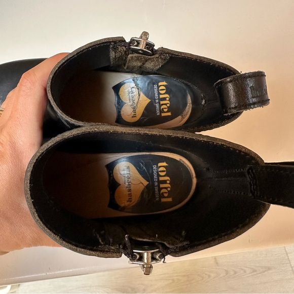 Swedish Hasbeens Zip It Clog Bootie Size 37 / 7 - Picture 9 of 11